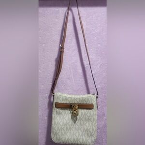 MICHAEL Michael Kors Cream and Brown Crossbody Bag